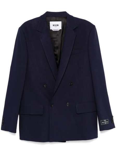  Msgm Blazer Doppiopetto - Blu 