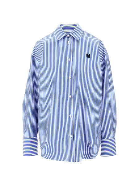  Msgm Camicia A Righe - Blu 