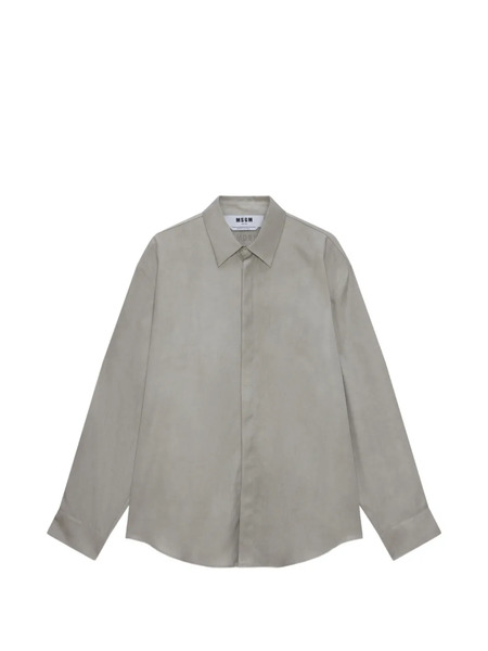  Msgm Camicia Con Bottoni - Grigio 