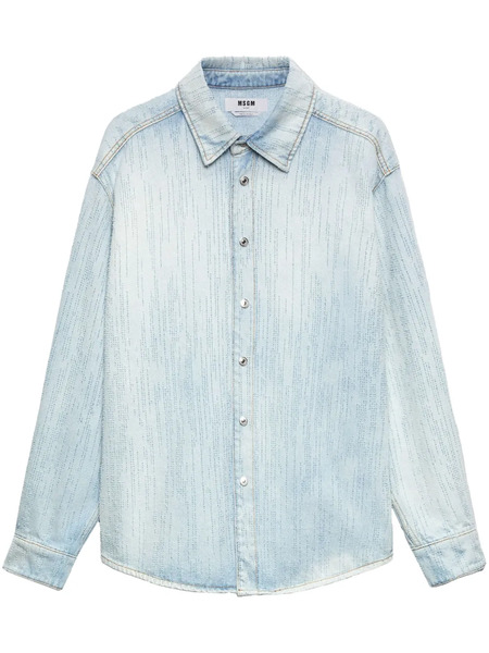  Msgm Camicia Denim - Blu 