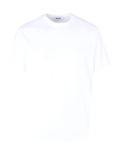  Msgm T-shirt Con Logo - Bianco 