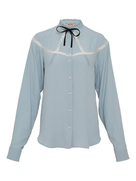  Nº21 Camicia Con Fiocco - Blu 