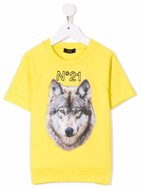  Nº21 Kids Felpa Con Stampa - Giallo 