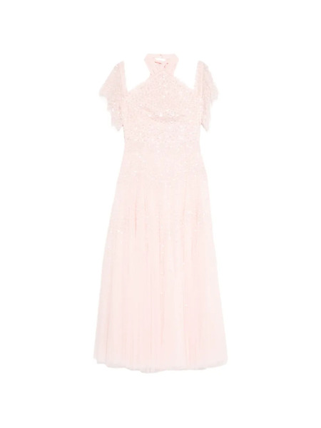  Needle & Thread Abito Da Sera Scallop Con Paillettes - Rosa 