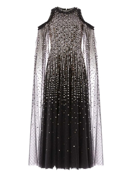 Needle & Thread Abito Midi Moonlight - Nero 