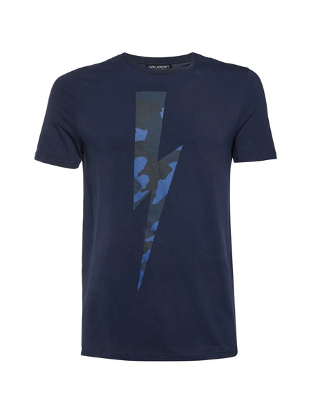 Neil Barrett T-shirt Con Stampa - Blu 