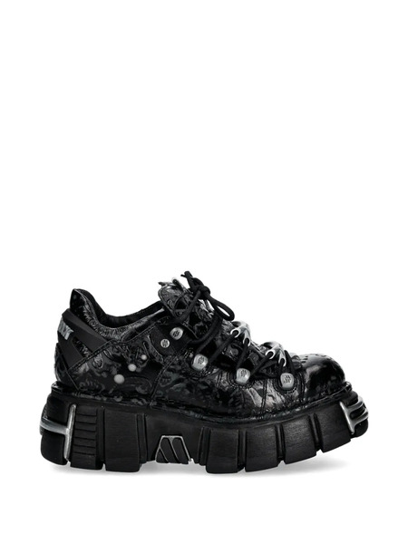  New Rock Sneakers Goffrate - Nero 