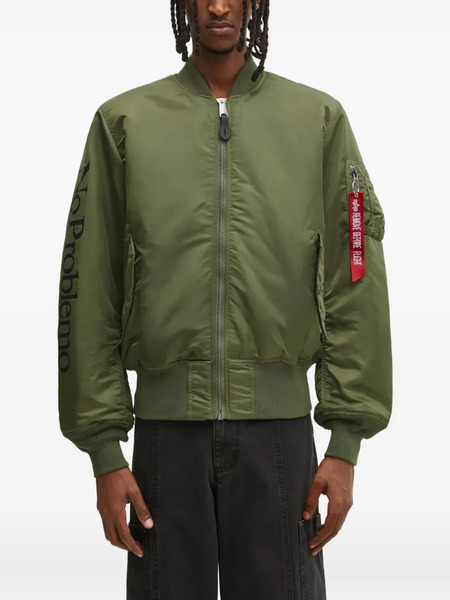 No Problemo Bomber Con Zip - Verde 