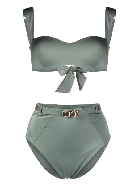  Noire Swimwear Set Bikini Con Applicazione - Verde 