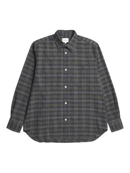  Norse Projects Camicia A Quadri - Grigio 