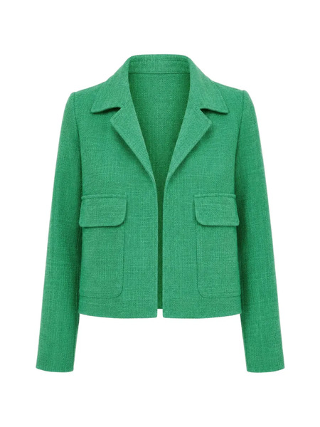  Odeeh Flap-pocket Tweed Jacket - Verde 