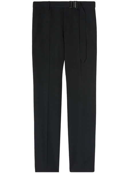  Off-white Pantaloni Slim Con Cintura - Nero 