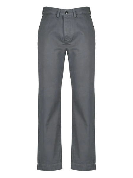  Officine Generale Pantaloni Chino Con Bottoni - Grigio 