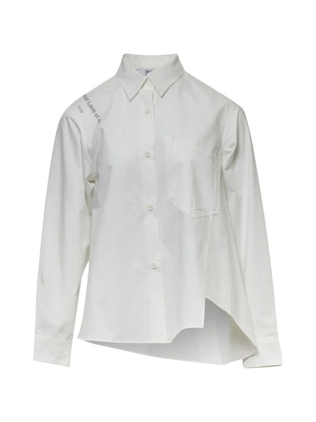  Ordinary Couture Code Camicia Oblique Flow - Bianco 