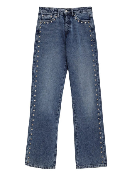  Paloma Wool Jeans Crowd Con Borchie - Blu 