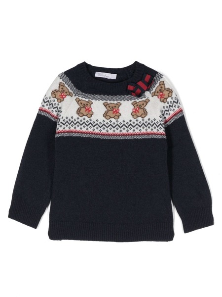  Patachou Maglione Con Fiocco - Blu 