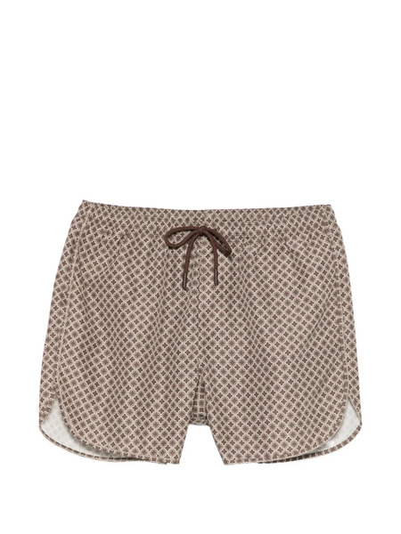  Peserico Costume Da Bagno A Fantasia - Marrone 