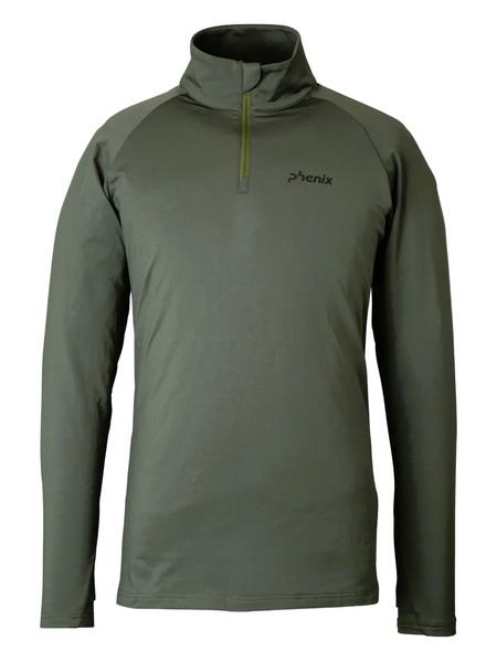  Phenix Top Basic Inner Con Mezza Zip - Verde 