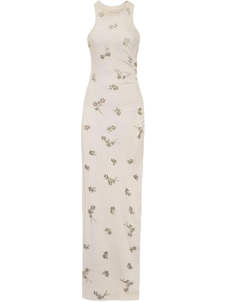  Philipp Plein Abito Midi In Jersey - Grigio 