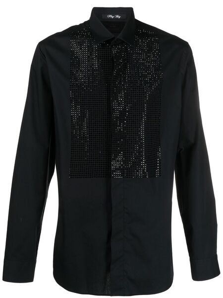  Philipp Plein Camicia Con Borchie - Nero 