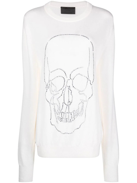  Philipp Plein Maglione Con Borchie - Toni Neutri 