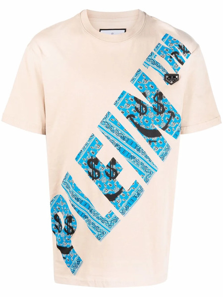  Philipp Plein T-shirt Con Stampa Graffiti - Toni Neutri 