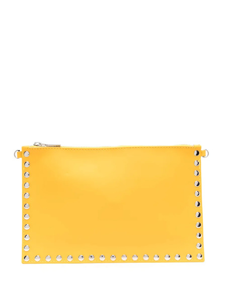  Pierre Cardin Pre-owned Clutch Con Borchie Anni 2000 - Giallo 