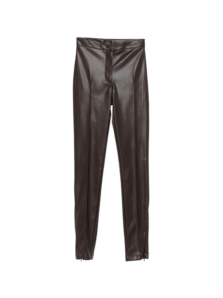  Pinko Pantaloni New Patitz Con Zip - Marrone 