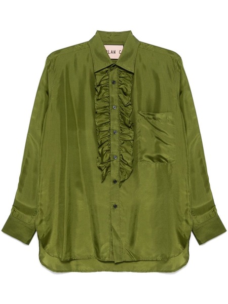  Plan C Camicia Con Ruches - Verde 