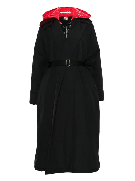  Plan C Trench Con Cappuccio - Nero 