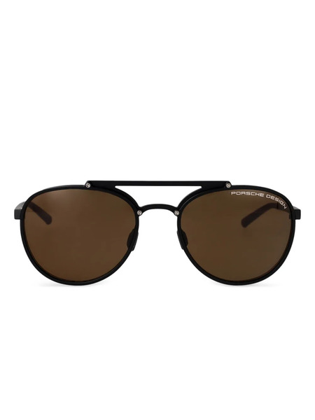  Porsche Design Occhiali Da Sole Tondi - Nero 