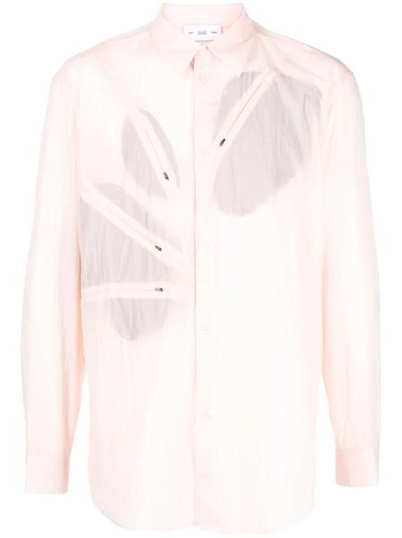  Post Archive Faction Camicia Con Zip - Rosa 