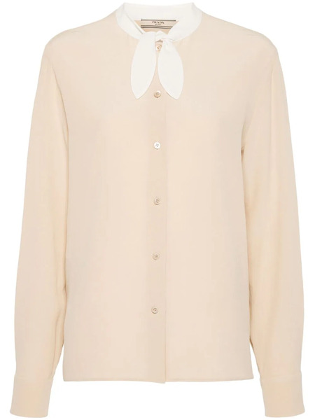  Prada Camicia Con Logo - Toni Neutri 