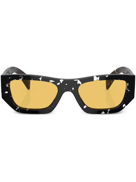  Prada Eyewear Occhiali Da Sole Tartarugati Geometrici - Marrone 