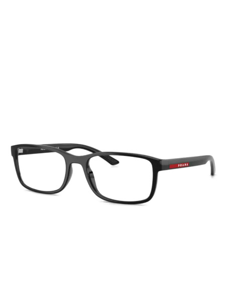  Prada Linea Rossa Occhiali Rettangolari - Nero 