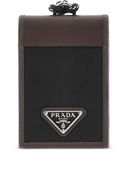  Prada Portacarte Speedrock Con Placca Logo - Nero 