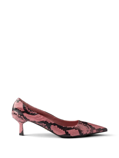  Prada Pumps In Ayers Stampato - Rosa 
