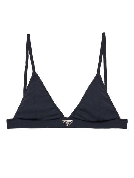  Prada Top Bikini A Coste - Blu 