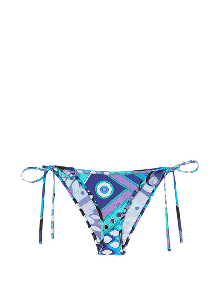  Pucci Top Bikini Con Stampa Vivara - Blu 