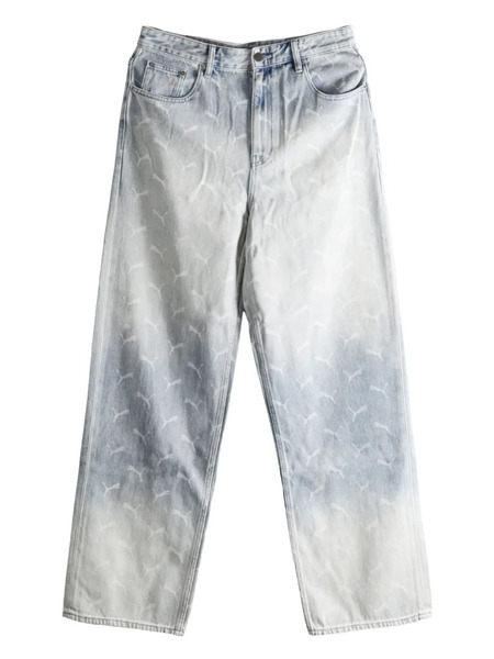  Puma Jeans A Gamba Ampia - Blu 