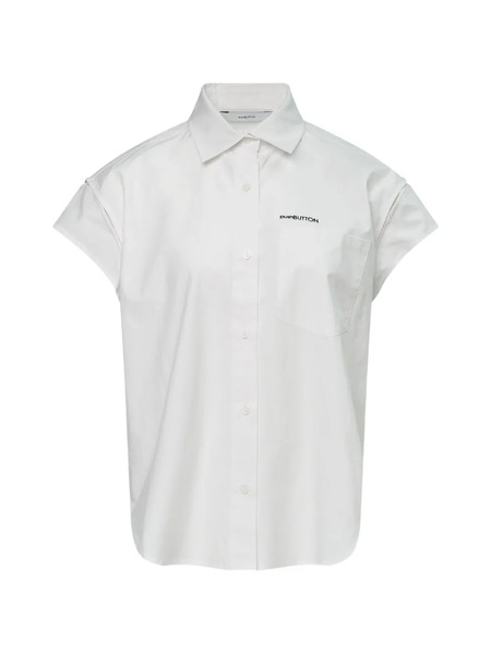  Pushbutton Camicia Con Logo - Bianco 