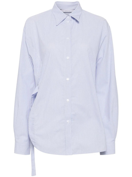  Pushbutton Camicia Oversize A Righe - Blu 