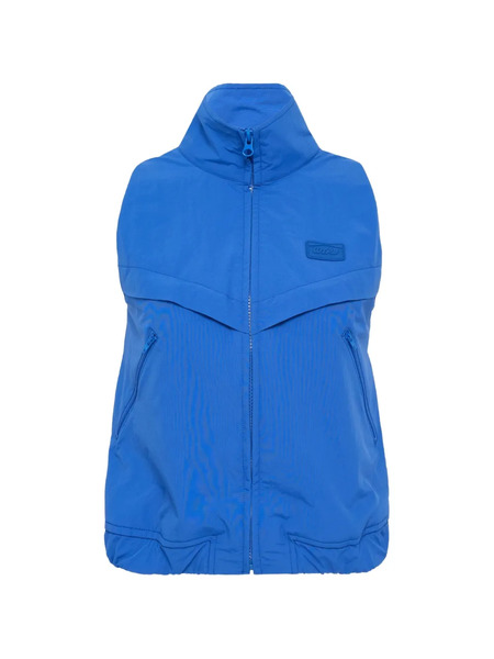  Pushbutton Gilet Con Zip - Blu 