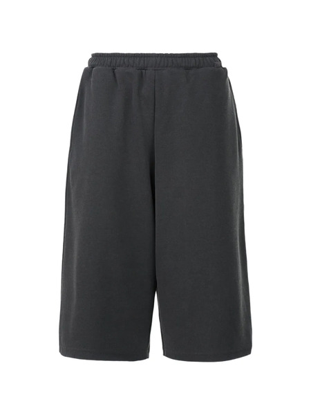  Pushbutton Shorts Elasticizzati - Grigio 