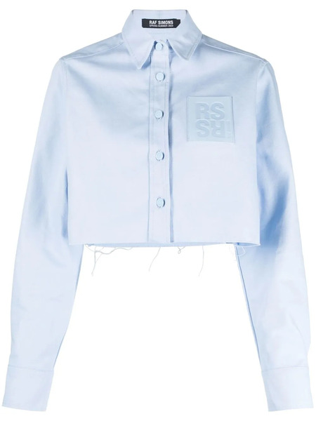  Raf Simons Camicia Crop - Blu 