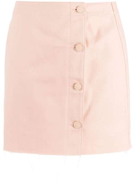  Raf Simons Minigonna Con Frange - Rosa 