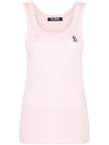  Raf Simons Top Con Stampa - Rosa 