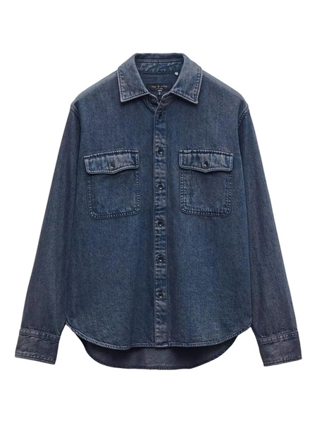  Rag & Bone Camicia Denim - Blu 