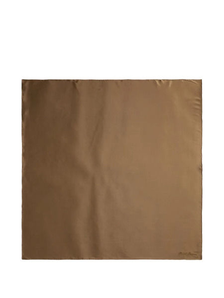  Ralph Lauren Collection Foulard Con Ricamo - Marrone 