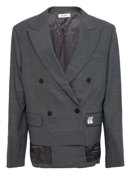  Re Code Blazer Doppiopetto - Grigio 